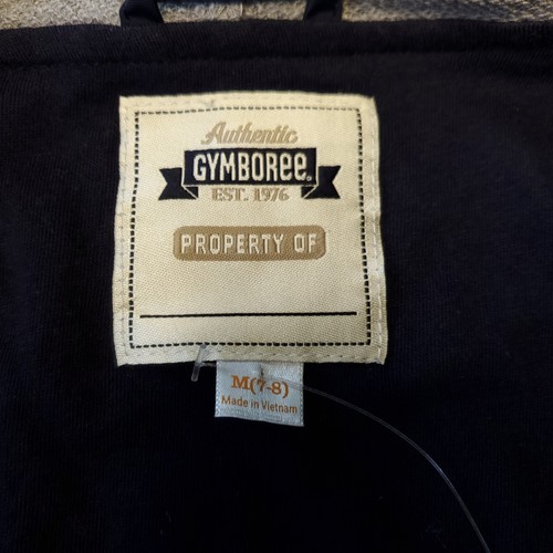 NWT Sz 7-8 Gymboree Everyday Allstar Hooded Windbreaker Jacket Navy Gray - Picture 3 of 4