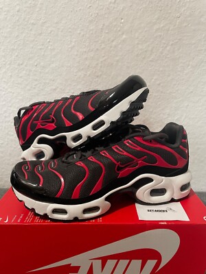 Gr 39 Nike Air Max Plus Black Siren Red Herrenschuhe Kinderschuhe