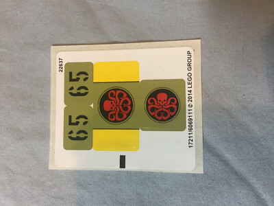 Lego Unused Sticker Sheet Captain Americe vs Hydra 76017 17211 No Bricks 