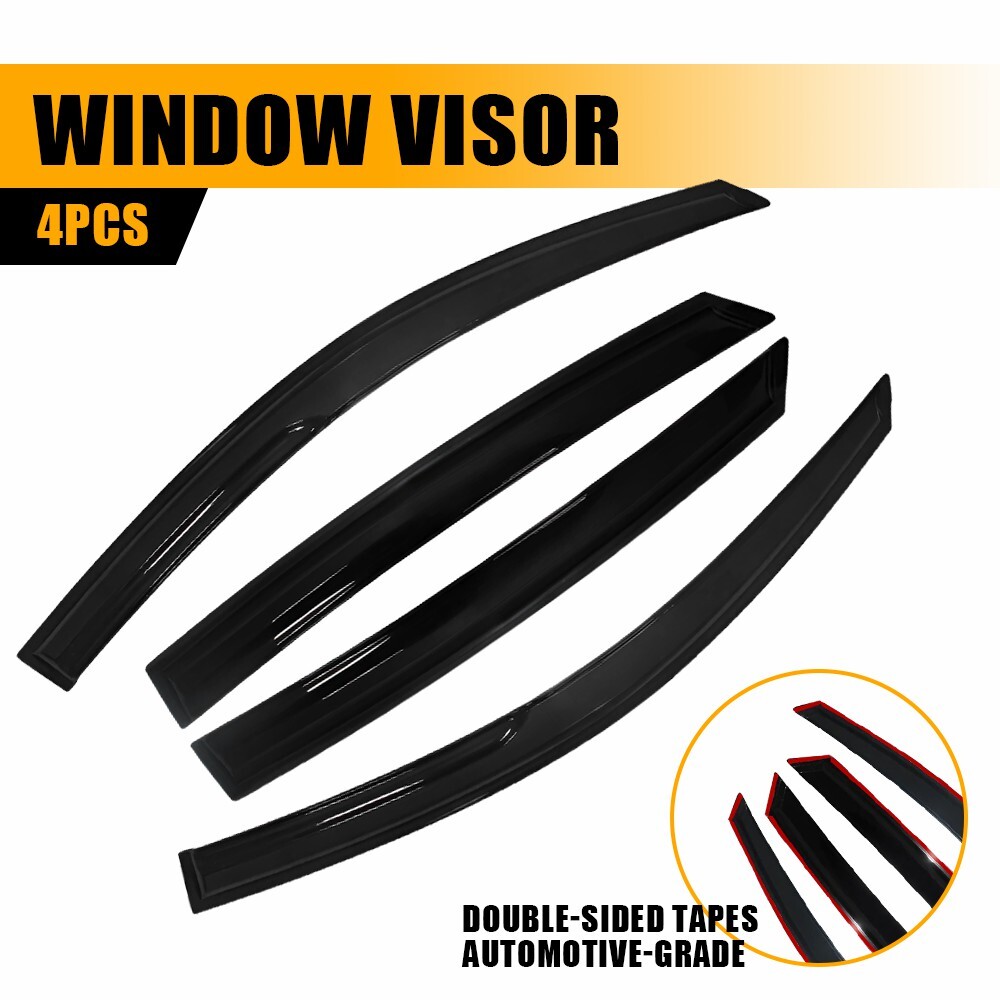 For 16-2011 Honda Civic Mugen Style Window Rain Guard Visors 4-Door Sedan 4pcs M