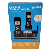 AT T 2 Handset Bluetooth System Connect To Cell Telephone w/ Unsurpassed Range