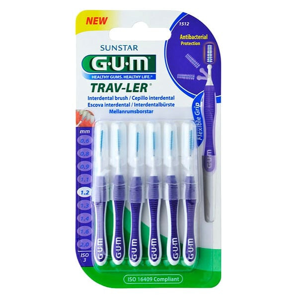 SUNSTAR GUM Gum Scovolino Interdentale Travler 1.2 mm - 6 scovolini