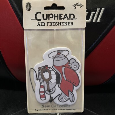 Cuphead Double-Sided Airplane Air Freshener New Car Scent loot crate exclusive