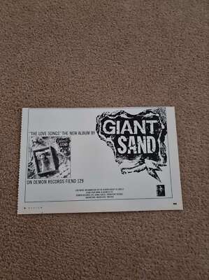 TNEWM106 ADVERT 5X8 GIANT SAND : 'THE LOVE SONGS' ALBUM