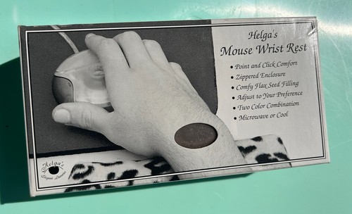 Mousepad Gaming Wrist Rest Microwave Or Cool Flax Seed Filling Purple And Silver - Picture 3 of 11