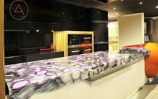 Natural Agate Geode Counter Slab Top, Agate Bar Counter Slab Top Table Furniture