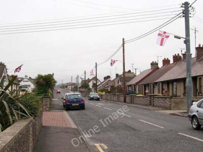 Foto 6x4 Loyalist Embleme in Mill Road, Kilkeel Riverside c2010