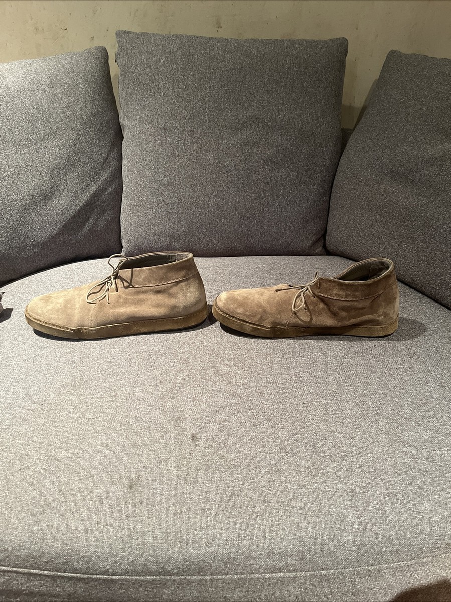 Vince Stapleton Suede Chukka Sneakers Boots Lace Tan Taupe  display picture 1