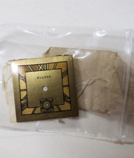 Vintage Donna Antico Art-Deco 20's 30's Bulova Quadrante Orologio Oro W/Seconda