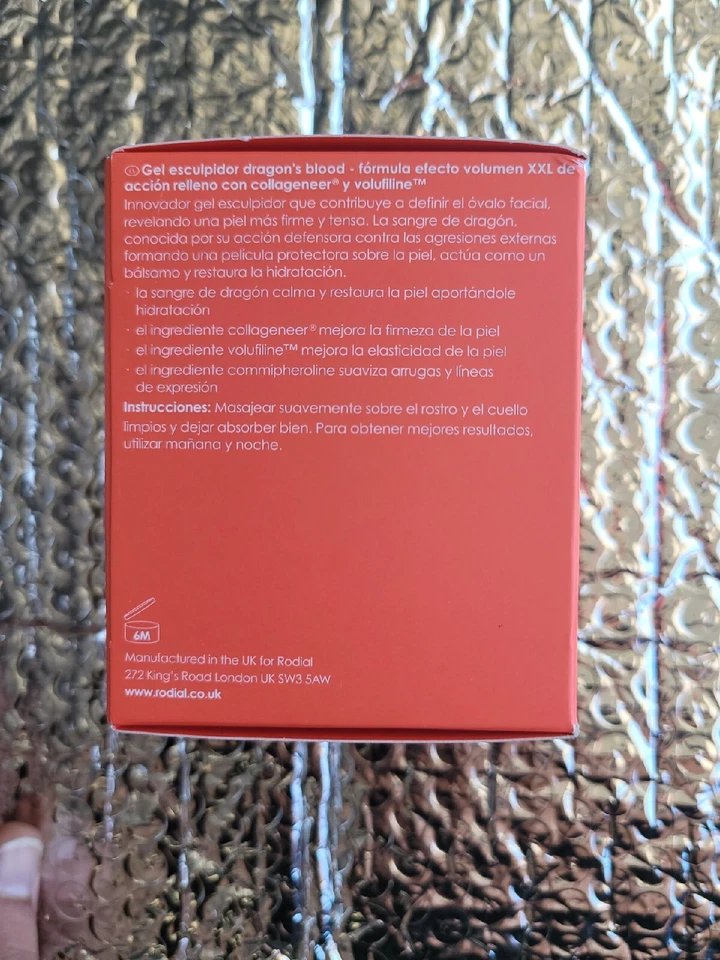 Rodial Dragon´s Blood Hyaluronic Mask Hydrate And Tone 50ml BNIB - Image 4 of 4