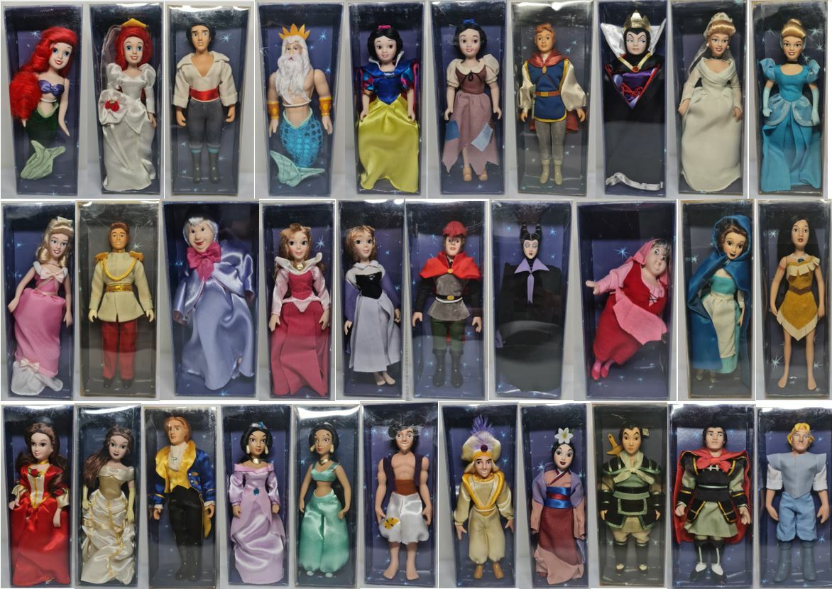 デズニーコレクション DeAgostini Disney Princesses in Porcelain Dolls 2004 - Various