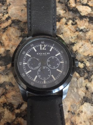 black men's coach watch