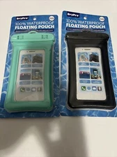 Set Of 2 Waterproof Floating Cell Phone Pouch W/ Strap