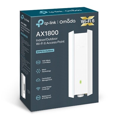 TP-Link EAP610-Outdoor Omada AX1800 Indoor/Outdoor Wi-Fi 6 Access Point - Weiß