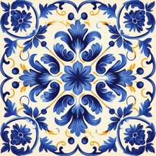 20x Portuguese Blue Peel and Stick Tiles Sticker Bathroom Kitchen Self Adhesive