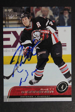 Rhett Warrener Sabres Autograph Signed 2003 Upper Deck UD #266 Hockey Card