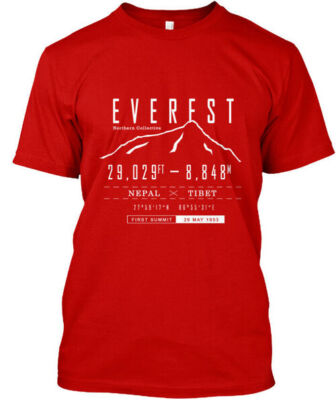 Mount Everest - Premium T-Shirt Made in the USA Size S to 5XL