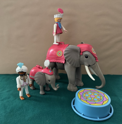 Pièce Playmobil Vintage Cirque 1988 - Tabouret Podium éléphant Set 3711, Occasion