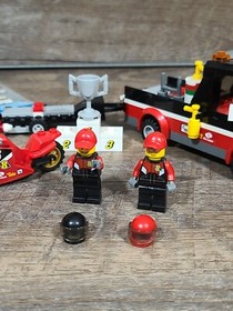 LEGO- CITY- RACING BIKE TRANSPORTER- 60084 -100% COMPLETE!