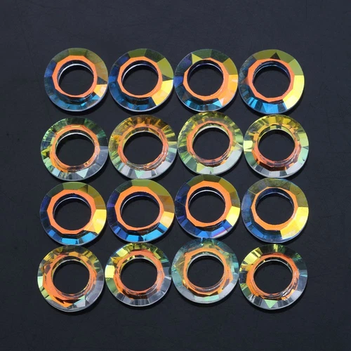 Multi Shape Crystal Charms - AB Color Glass Beads Jewelry Making Pendants 20Pcs - Picture 40 of 65
