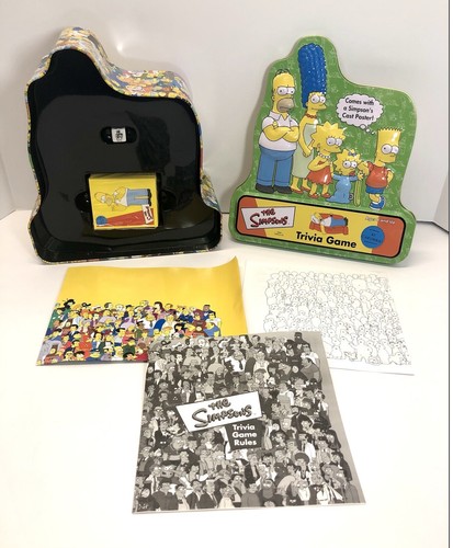Simpsons Trivia Game In Collectors Tin Cast Poster 2000 - Complete - Picture 3 of 5