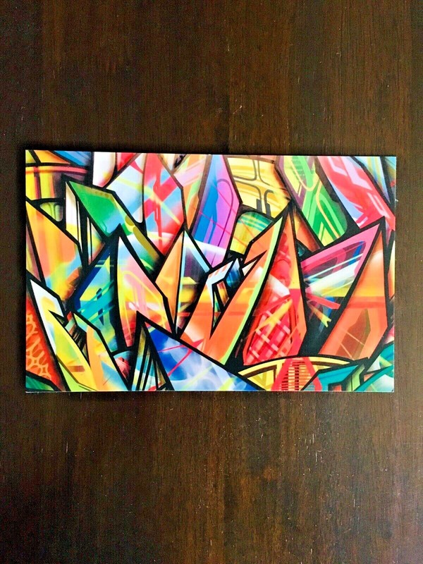 APEX APEXER WARP & WEFT 2014 Art Show Promo Flyer Street Art Graffiti Obey