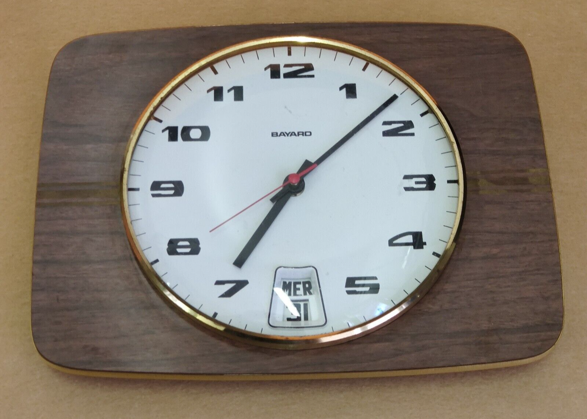 🔺 OROLOGIO BAYARD DATARIO MADE IN FRANCE VINTAGE ANNI 70 DESIGN