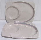 Pfaltzgraff  Aura  11"  Snack Platters   Set of 2