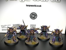 Emperor's Children Phoenix Terminators painted Warhammer 40k Chaos Space Marines