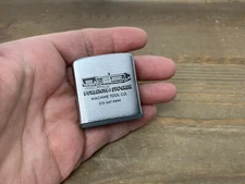 Vtg Zippo TAPE MEASURE Industrial Advertising Burleigh & Stocker Machine Tool Co