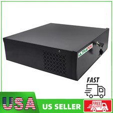 21" x 21" x 8" Heavy Duty 16 Gauge Steel DVR  NVR Security Lock Box with AC Fan