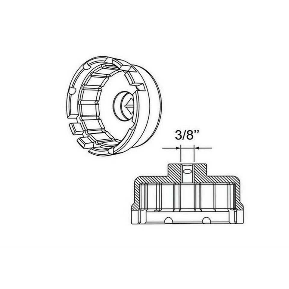 Oil Filter Wrench for Toyota Lexus Tundra Sequoia 4Runner 6 & 8 Cylinder Engines - Image 3 of 4