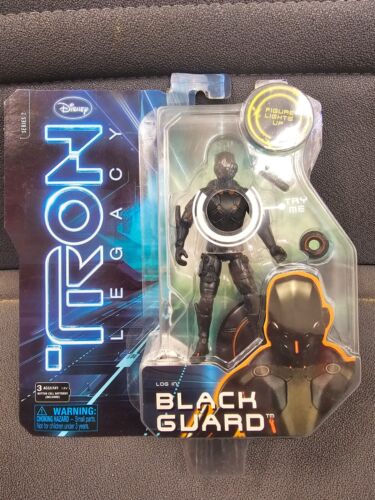 Disney Tron legacy Series 2 Light Up Action Figure 4" Black Guard Spin Master