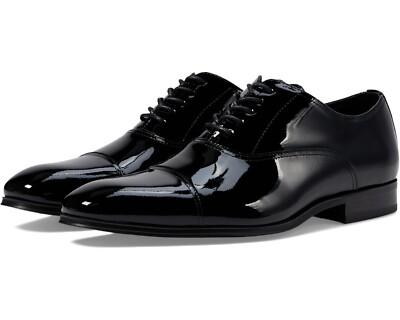 Florsheim Z1373 Mens Black Patent Tux Cap Toe Oxford Shoes Size D