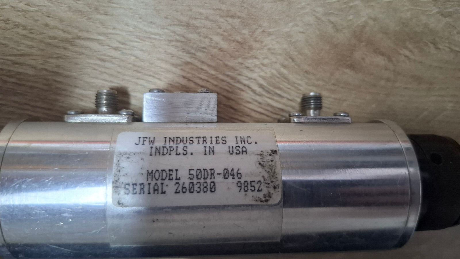 JFW Industries Model: 50DR-046 SMA Dual Rotary Attenuator, 0-2.5G, 50dB, Tested.