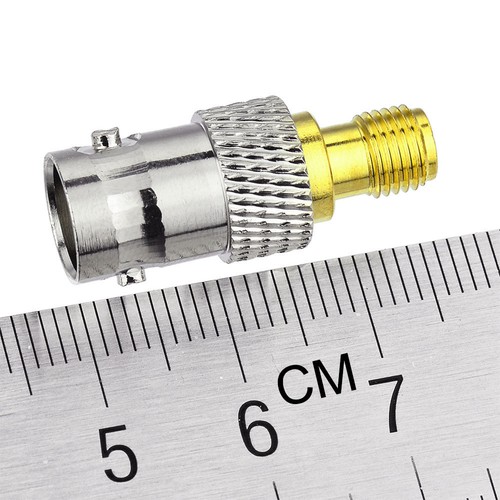 2-Pack BNC Female to SMA Female Connector Adapter for Ham Two Way Ham Radio - Picture 3 of 4