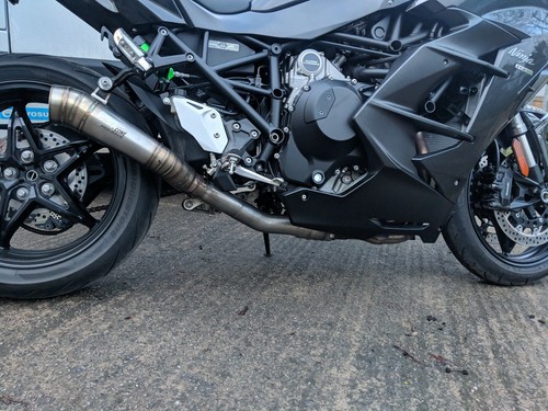 Stainless exhaust pipe & clamp for Kawasaki H2 SE & SX with ZX10R Headers - Picture 7 of 7