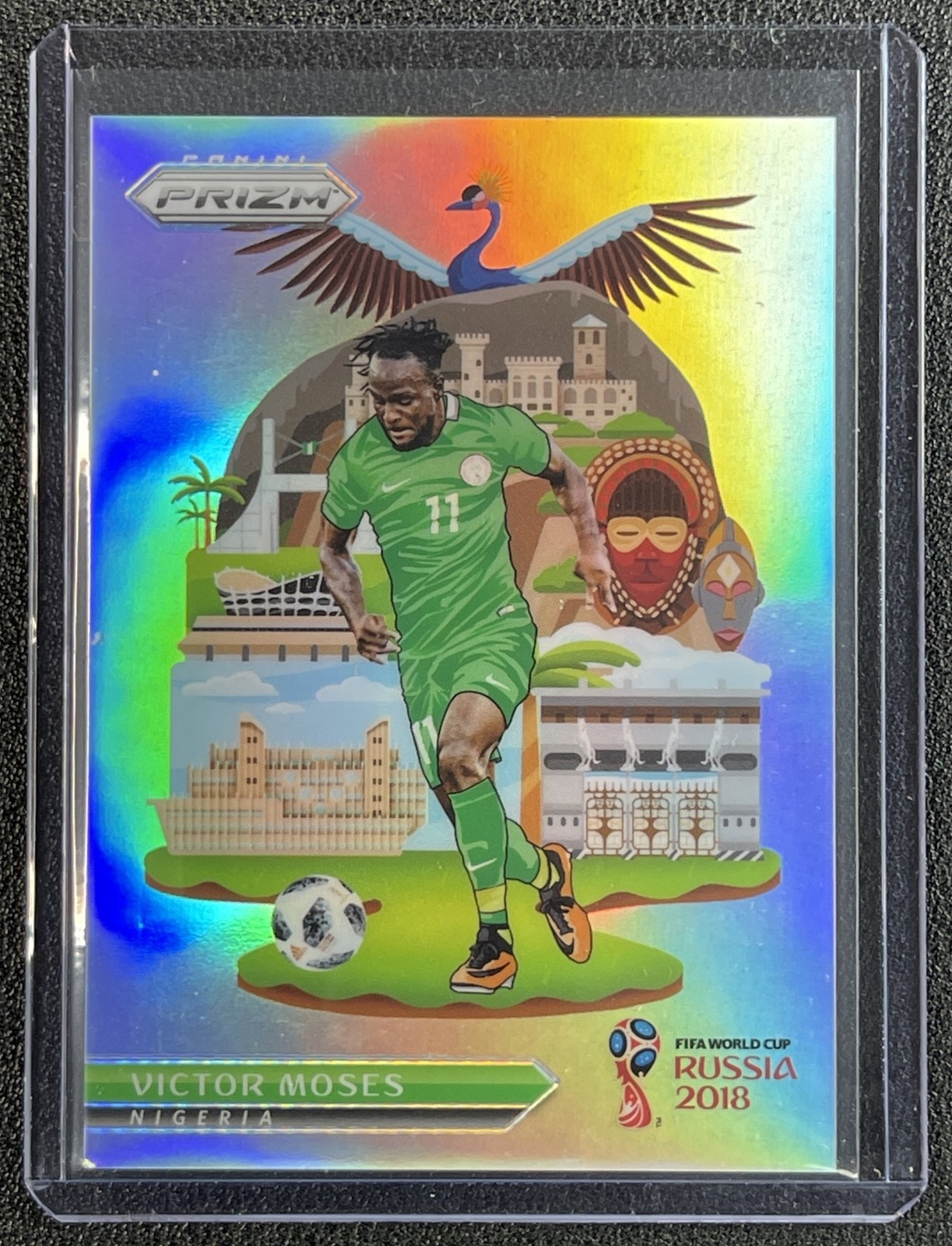 VICTOR MOSES 2018 PANINI PRIZM WORLD CUP #NL-15 NATIONAL LANDMARKS SP NIGERIA