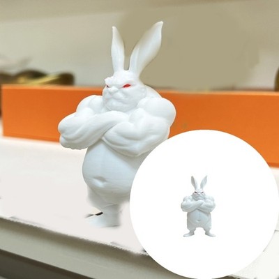 Powerful Easter Rabbit Figurine Tiny Home Study Table Boutique Display