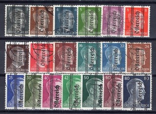 Österreich 1945 kleiner Grazer Satz gestempelt ungeprüft. Hoher Kat.