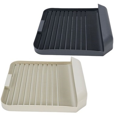 Cat Litter Box Step 37.3x37cm Double Layer Water Proof Multi Purpose Cat Litter