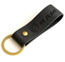 Dodge Ram 1500 Official Leather Keychain Genuine Leather Keychain Accessory