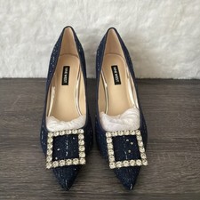 DEALNine West Jaquee Women's Buckle Toe Embellished Dress Pumps