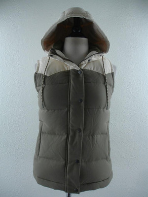 Women's S Patagonia 27746 Bivy Vest Jacket Western Puffer Down Crater Sage Khaki