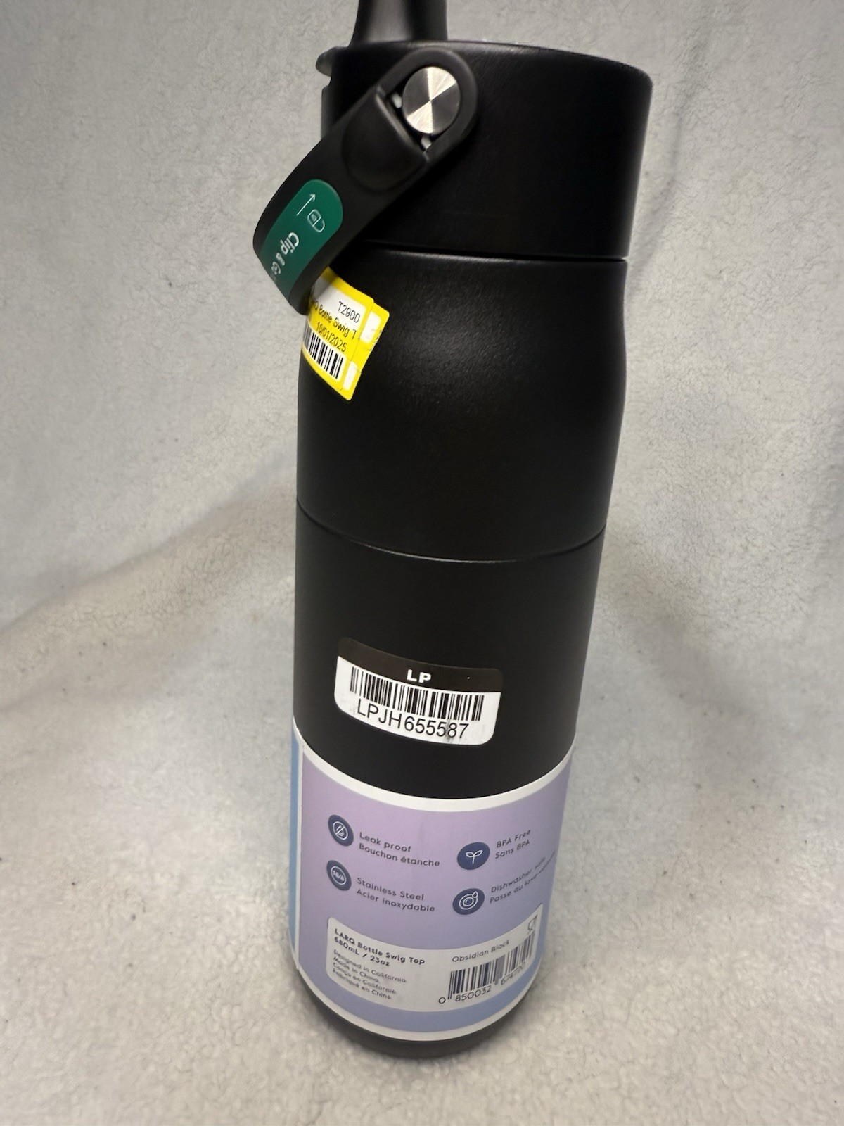 LARQ Bottle Swig Top 23oz Insulated Stainless Steel Water Bottle with