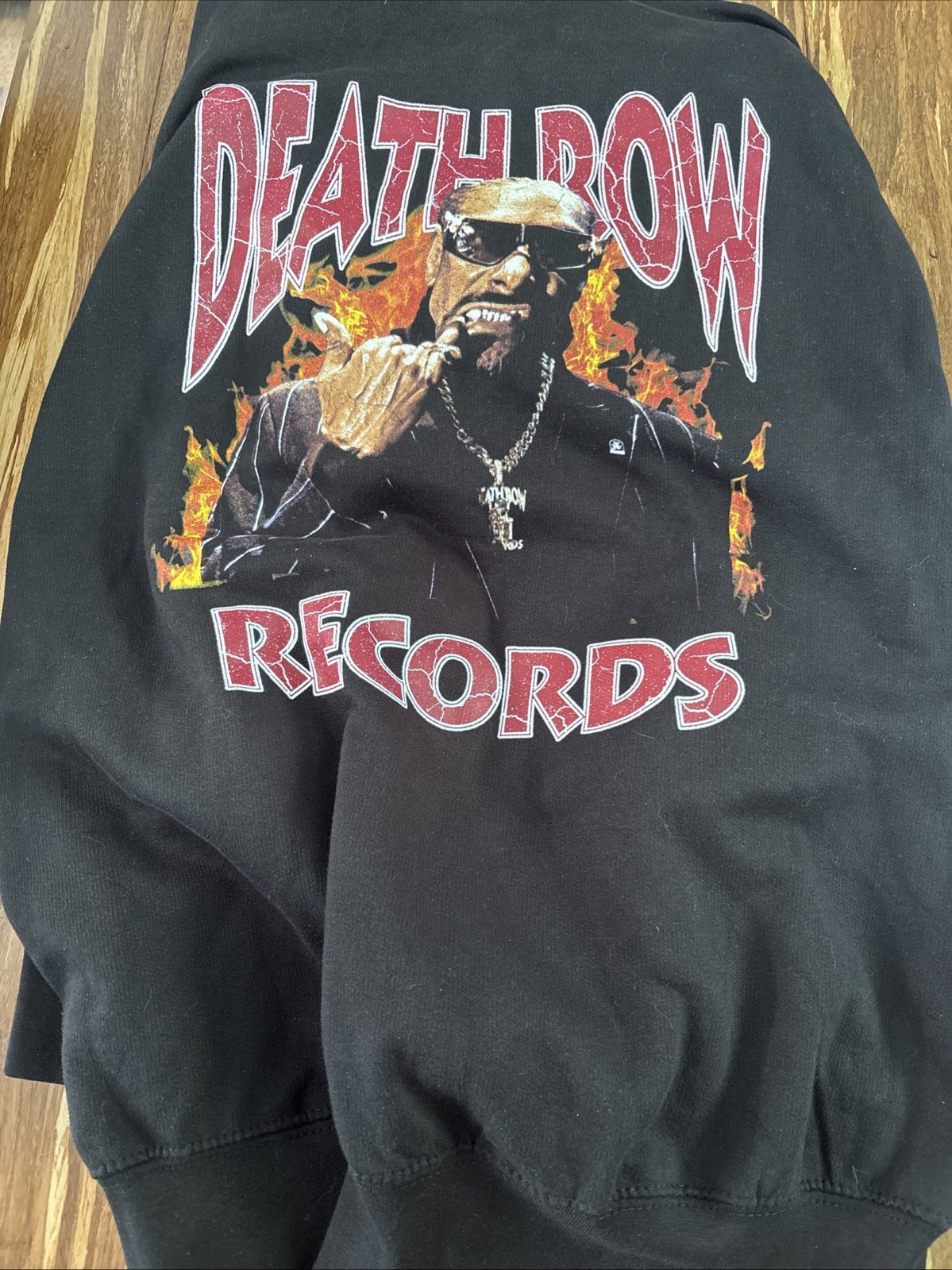 FILA Felpa con cappuccio Death Row Records uomo media nera pullover felpa Snoop Dogg