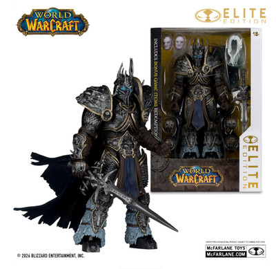 McFarlane Elite Edition Lich King Figure World of Warcraft WoW Arthas 7'' IN HAND