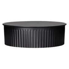 Imperial Manufacturing BM0151 Black Steel Crimped Termination Cap 6 in. Dia.