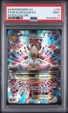 2016 POKEMON XY FATES COLLIDE #118 FULL ART/M ALAKAZAM EX PSA 9 on eBay