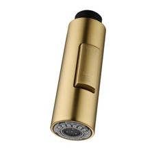 Kitchen Faucet Pull Down Sprayer Head Replacement Brushed Gold 2 Function 0.8"